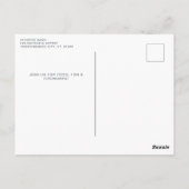 可愛い愛国的な高地の牛7月4日パーティー ポストカード (裏面)