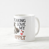 可愛い愛愛犬 コーヒーマグカップ (正面右)