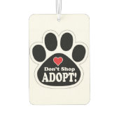 可愛い愛犬の子猫を買い物に行かない カーエアーフレッシュナー (裏面)