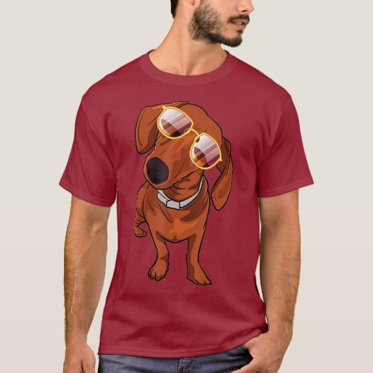 可愛い愛犬家におもしろいダシュントのシャツギフト Tシャツ (正面)