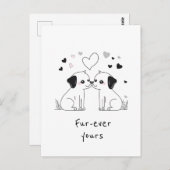 可愛い愛犬家、お気に入り ポストカード (正面/裏面)