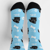 可愛い愛犬青い写真 ソックス (上部)