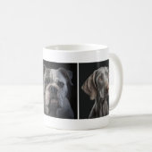 可愛い愛犬3枚フォトカスタム コーヒーマグカップ (正面右)
