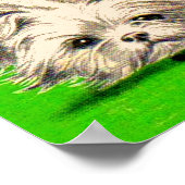 可愛い愛犬 ポスター (角)