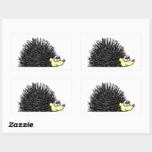 可愛い愛My Hedgehog Stickers 長方形シール (シート)