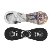 可愛い愛You Daddyブラック2フォトコラージュ 野球ボール (パネル)