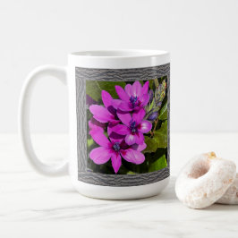 可愛い感動的バブーンの花とコーヒーマグ コーヒーマグカップ