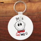 可愛い感動的ピン キーホルダー (正面)