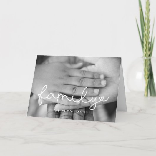 可愛い感動的台本の写真 シーズンカード (正面)