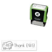 可愛い感謝してい小羊Ewe （あなた） セルフインキングスタンプ (インサイチュ)