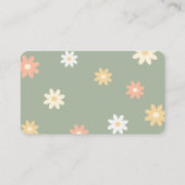 可愛い我々は赤ちゃんシャワーおむつラッフル待ち エンクロージャーカード (裏面)