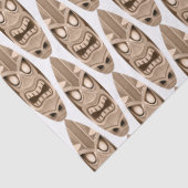 可愛い戦士の顔サーフボードのデコパージュ 薄葉紙 (詳細)