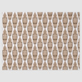 可愛い戦士の顔サーフボードのデコパージュ 薄葉紙 (正面)