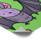 可愛い手で描いたシームレスなパターンd ポスター (角)