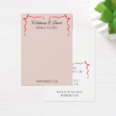 可愛い手作りアクセサリーレッドボウ表示カード (デスク)