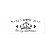 可愛い手作りフォント焼いた「愛で」。 ラバースタンプ (押印)