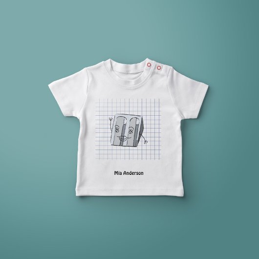 可愛い手描きシャープナー名Tシャツ Tシャツ