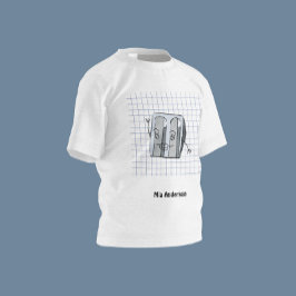 可愛い手描きシャープナー名Tシャツ Tシャツ