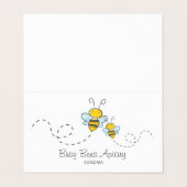 可愛い手描きハチミツバチキーパー養蜂所 名刺 (外部フラット)