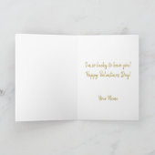 可愛い手描きハートバレンタインデー シーズンカード (内部)