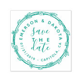 可愛い手書き日付の結婚発表を保存 セルフインキングスタンプ (デザイン)