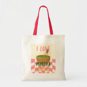可愛い抹茶トートバッグ | 美しいグリーン トートバッグ (正面)