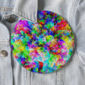 可愛い抽象芸術カラフルの肉汁 缶バッジ (インサイチュ)