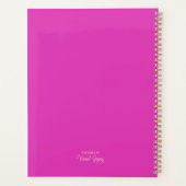 可愛い抽象芸術チワフアフアドッグスインラブウォーターカラー プランナー手帳 (裏面)