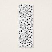 可愛い抽象芸術ドールフラワーデザインブックマーク (裏面)