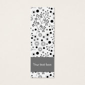 可愛い抽象芸術ドールフラワーデザインブックマーク (正面)