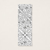 可愛い抽象芸術ドールフラワーデザインブックマーク (裏面)