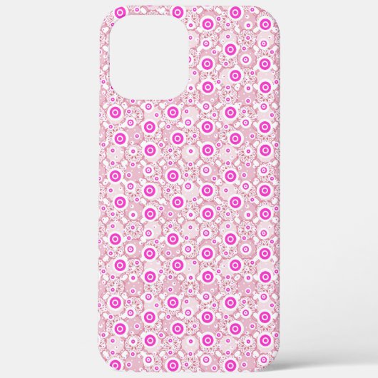 可愛い抽象芸術ピンクのドット柄 Case-Mate iPhoneケース (裏面)