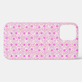 可愛い抽象芸術ピンクのドット柄 Case-Mate iPhoneケース (裏面 (横))