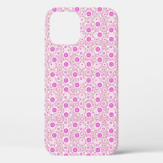 可愛い抽象芸術ピンクのドット柄 Case-Mate iPhoneケース (裏面)