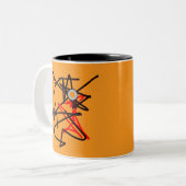 可愛い抽象芸術マグ！ ツートーンマグカップ (正面左)