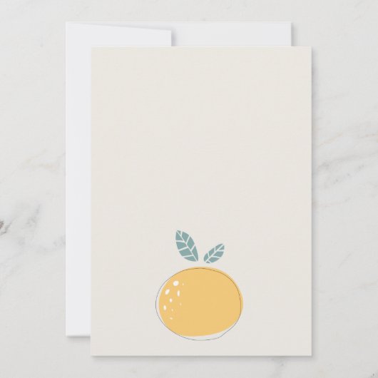 可愛い抽象芸術レモンフルーティはっきりした任意の年齢誕生日 サンキューカード (裏面)