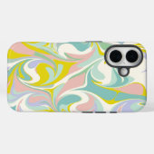 可愛い抽象芸術大理石スワールinパステルカラー Case-Mate iPhoneケース (裏面 (横))