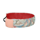 可愛い抽象芸術柄（青とピンク） アスレチックヘッドバンド (左)