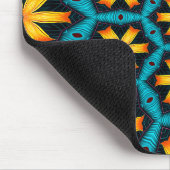 可愛い抽象芸術花柄 マウスパッド (コーナー)