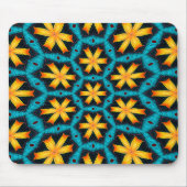 可愛い抽象芸術花柄 マウスパッド (正面)