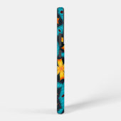 可愛い抽象芸術花柄 SAMSUNG GALAXYケース (右側面)