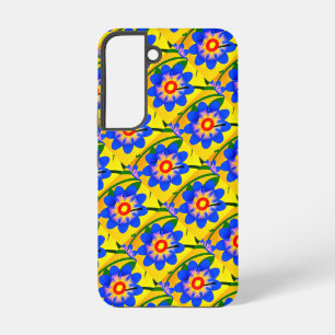 可愛い抽象芸術花柄 SAMSUNG GALAXY S22ケース