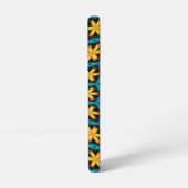 可愛い抽象芸術花柄 SAMSUNG GALAXYケース (左側面)