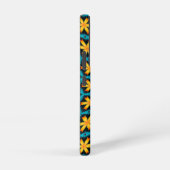 可愛い抽象芸術花柄 SAMSUNG GALAXYケース (右側面)