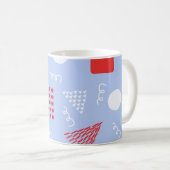 可愛い抽象芸術 コーヒーマグカップ (正面右)