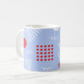 可愛い抽象芸術 コーヒーマグカップ (正面左)