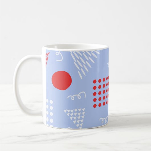 可愛い抽象芸術 コーヒーマグカップ (左)