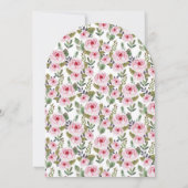 可愛い招待状付きベビーシャワーデザイン 招待状 (裏面)