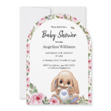 可愛い招待状付きベビーシャワーデザイン