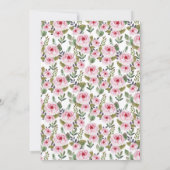 可愛い招待状付きベビーシャワーデザイン 招待状 (裏面)